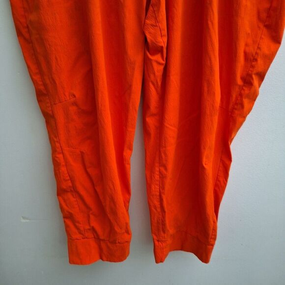 Athleta Trekkie North Jogger Womens 26 Orange Red Drawstring Zip Pockets Walking - Picture 4 of 8